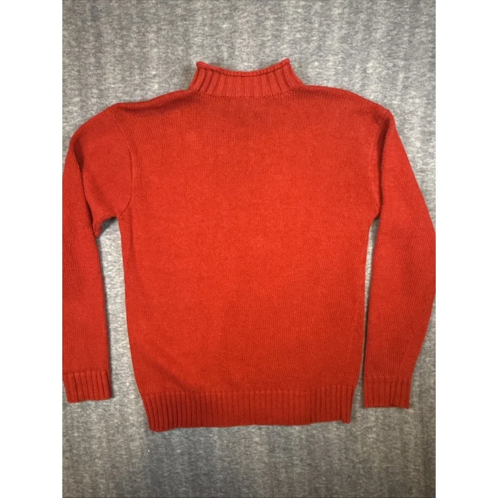 RARE Vintage 90s Polo‎ Ralph Lauren Red Equestrian Horse Knit Sweater Medium